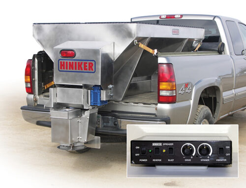 Hiniker Dual-Motor Electric Salt and Sand Spreaders