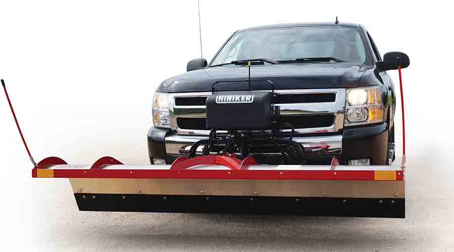 New Hiniker Tilt Lift Plow Utilizes O.e.m Truck Lights